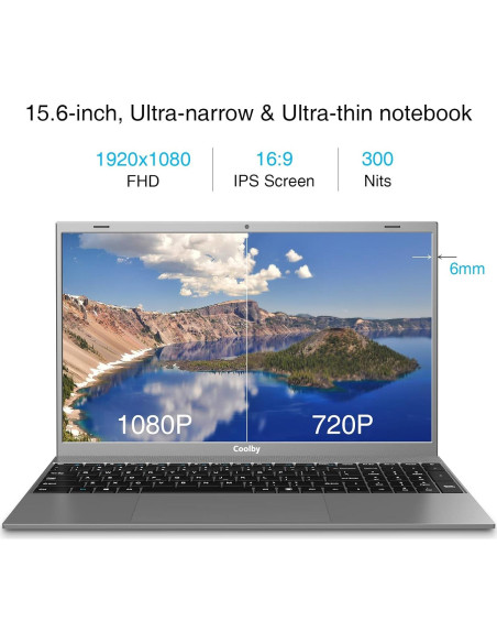 Laptop Coolby ZealBook 15.6" FHD IPS 8GB RAM 256GB SSD