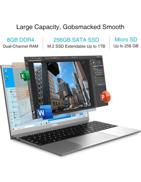 Laptop Coolby ZealBook 15.6" FHD IPS 8GB RAM 256GB SSD