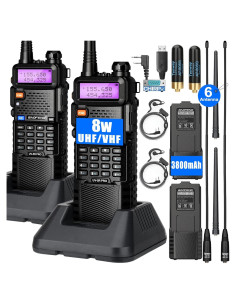 Walkie Talkie Baofeng UV-5R Pro 8W VHF UHF 3800mAh