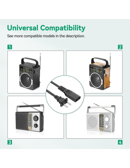 Cable de Alimentación AC FITE ON 1.5m Compatible GPX BCA209B