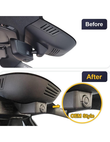 Cámara de Salpicadero Fitcamx 4K Delantera + 1080P Trasera para Volvo XC90 2023-2026