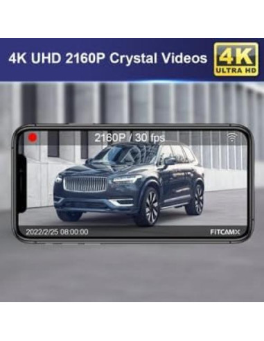 Cámara de Salpicadero Fitcamx 4K Delantera + 1080P Trasera para Volvo XC90 2023-2026