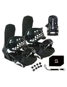 Fijaciones de Snowboard Symbolic Custom-Flow Negro Grande-XL