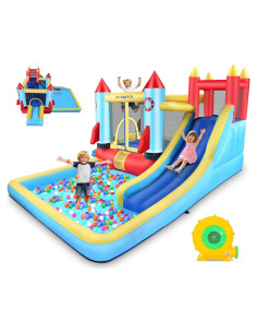 Casa Inflable de Rebote AKEYDIY Cohete 370x335x205cm