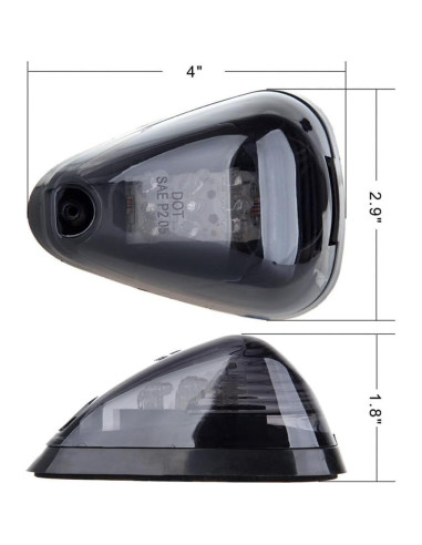 Luz de Marcador LED ECCPP 18mm para Varios Modelos de Autos