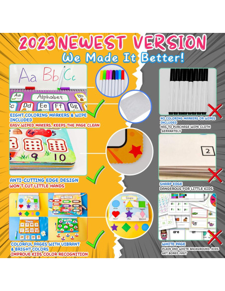 Libro Ocupado HeyKiddo para Niños 3+ Años, Actividades Educativas