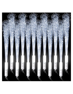 64 Varitas de Fibra Óptica LED Blancas para Fiesta - ZIMENG SHOP