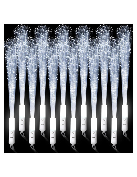64 Varitas de Fibra Óptica LED Blancas para Fiesta - ZIMENG SHOP