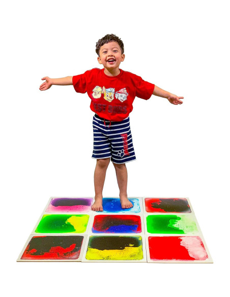 Azulejos de Piso Sensorial Art3d, 6 Piezas 30x30 cm Coloridos