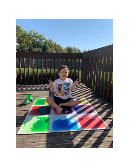 Azulejos de Piso Sensorial Art3d, 6 Piezas 30x30 cm Coloridos