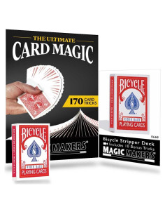 Kit de Magia de Cartas Magic Makers con Baraja Stripper Bicycle