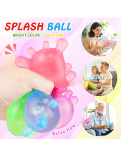 Pelota Antiestrés Aplastante Drephere Verde 8cm para Niños 2