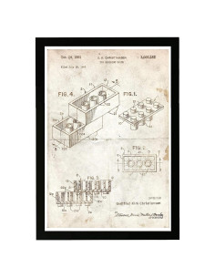 Impresión de Arte Enmarcada Wynwood Studio 33x48cm Lego Toy