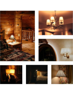 Bombilla LED A15 4W Regulable 2700K Blanco Cálido - Paquete de 6 2