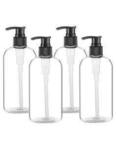 Botellas de Bomba de Plástico Vioetry 4 Paquetes 500ml