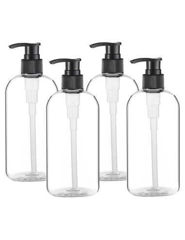 Botellas de Bomba de Plástico Vioetry 4 Paquetes 500ml