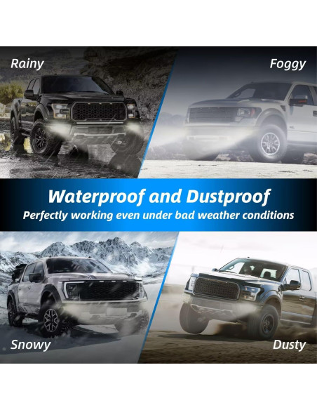 Luces Antiniebla LED Wideep 2015-2020 F150/F250/F350 Bicolor