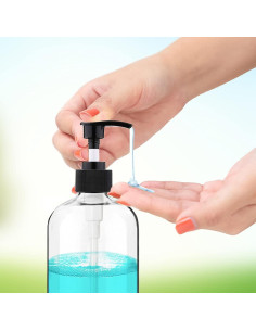 Botellas de Bomba de Plástico Vioetry 4 Paquetes 500ml 2