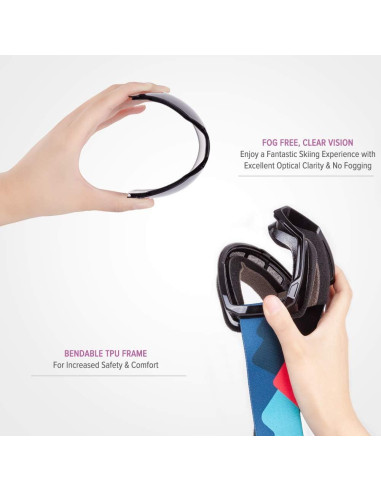 Gafas de Esquí para Niños OutdoorMaster Valle Feliz - Protección UV 100%