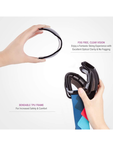 Gafas de Esquí para Niños OutdoorMaster Valle Feliz - Protección UV 100%