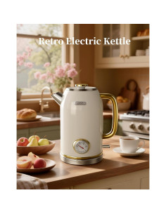 Hervidor Eléctrico Retro INFOOD 1.8L Acero Inoxidable 1200W 2