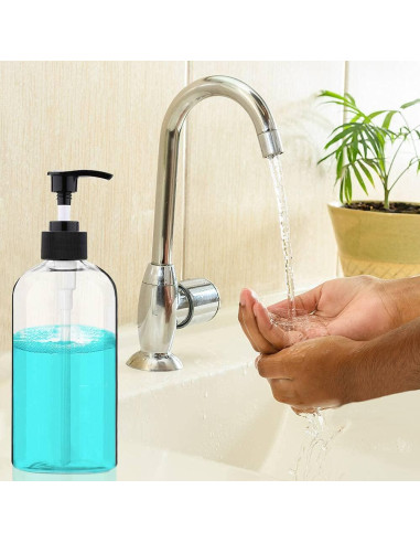 Botellas de Bomba de Plástico Vioetry 4 Paquetes 500ml