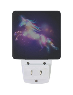 Conjunto de 2 Luces Nocturnas LED Unicornio Púrpura con Sensor 2