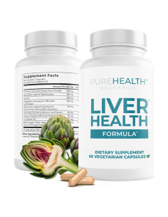 Suplemento Detox Hepático PureHealth Research 60 Cápsulas