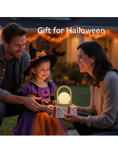 Lámpara Nocturna LED Vivilumens Verde Táctil Recargable 13cm