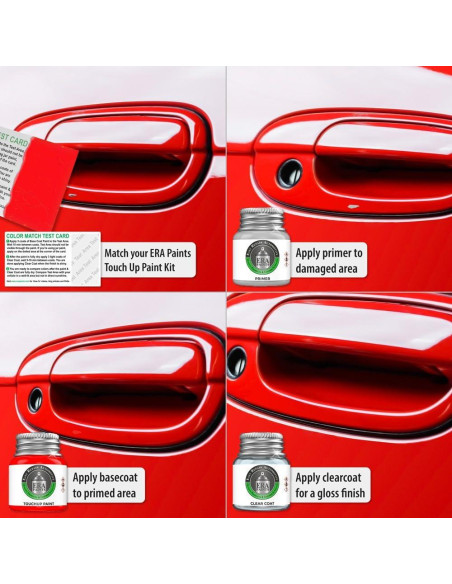 Pintura Automotriz ERA Z2A Rojo Burdeos Metálico 7.39 ml