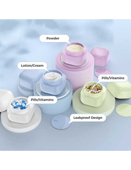 Contenedores de viaje Lhelca 30ml a prueba de fugas - 4 piezas