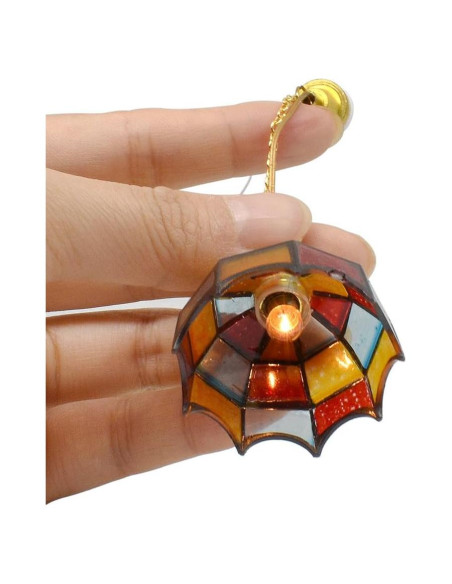 Lámpara Miniatura Clásica iLAND 1/12 Rejilla de Mosaico