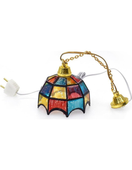 Lámpara Miniatura Clásica iLAND 1/12 Rejilla de Mosaico