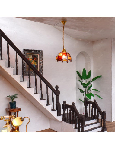 Lámpara Miniatura Clásica iLAND 1/12 Rejilla de Mosaico