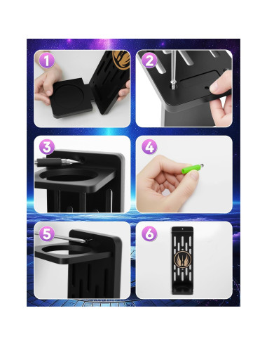 Soporte de Pared para Sable de Madera MyKEEPOW - Patrón 01