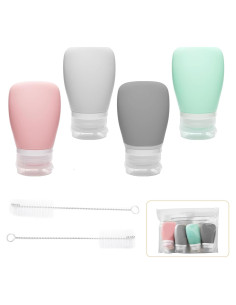 4 Botellas de Silicona para Aderezo 60ml XJMWXHFC