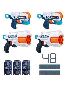 XSHOT Doble Retroceso y Reflex Blaster Combo ZURU 48 Dardos