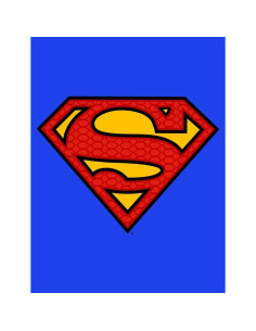 Camiseta Superman Azul Real para Niños Manga Corta 2