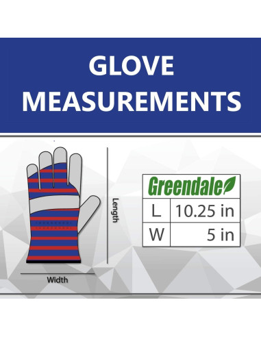 Guantes de Trabajo Greendale - Paquete de 12 - Cuero y Algodón