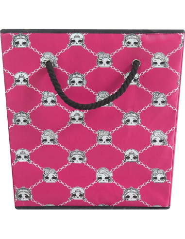 Juego de 2 Cubos de Almacenamiento LOL Surprise Rosa 33x33x33 cm