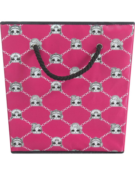 Juego de 2 Cubos de Almacenamiento LOL Surprise Rosa 33x33x33 cm
