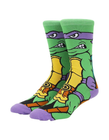Calcetines de tripulación Animigos Tortugas Ninja Donatello
