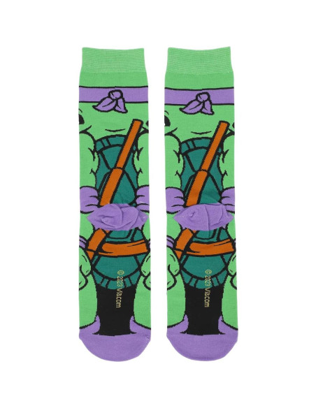 Calcetines de tripulación Animigos Tortugas Ninja Donatello