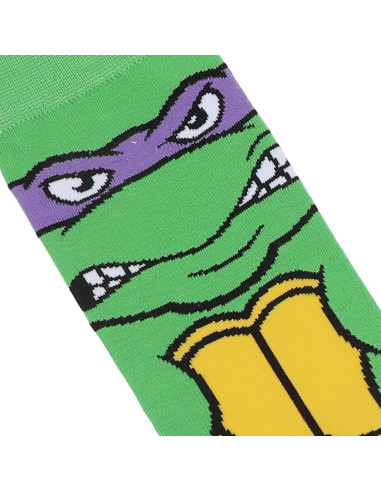 Calcetines de tripulación Animigos Tortugas Ninja Donatello