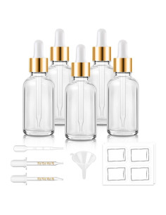 Bumobum Botellas de Goteo 30 ml - 5 Pcs Vidrio Reutilizable