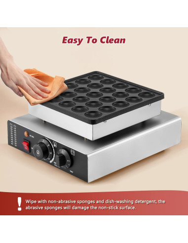 Mini Maker de Pancakes Holandeses LANUEVA 25 pcs Acero Inoxidable