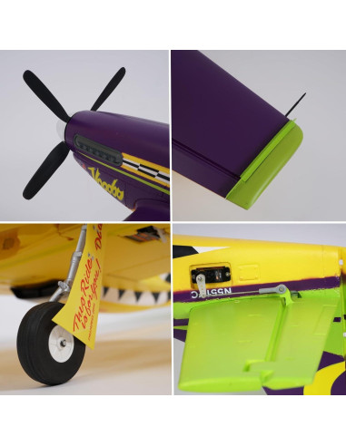 Avión RC FMS P-51 VD Mustang 1100mm PNP Sin Radio