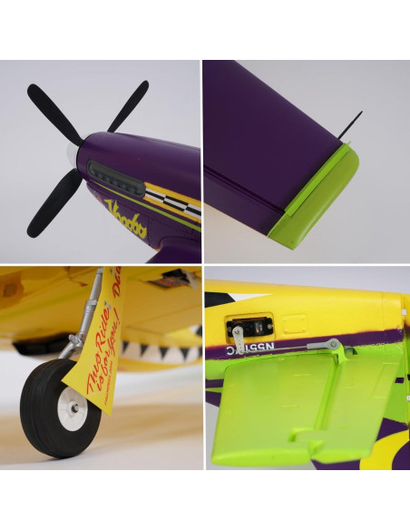 Avión RC FMS P-51 VD Mustang 1100mm PNP Sin Radio