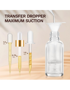 Bumobum Botellas de Goteo 30 ml - 5 Pcs Vidrio Reutilizable 2