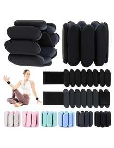 Pesas de Muñeca Grednfhat 0.9 kg Ajustables para Fitness